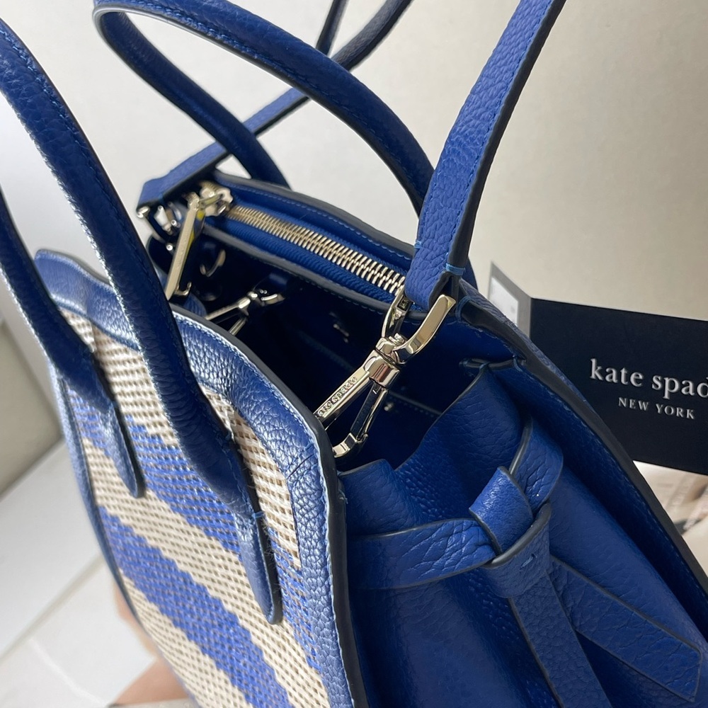 (new+tag) Kate Spade Knott Striped Medium Satchel - Picture 15 of 17